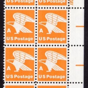 Scott #1735 Eagle A Rate (Strip) Plate Block of 20 Stamps - MNH P#35769 LR