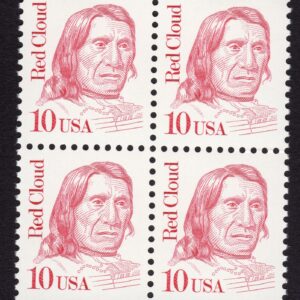 Scott #2175c Red Cloud Block of 4 Stamps - MNH