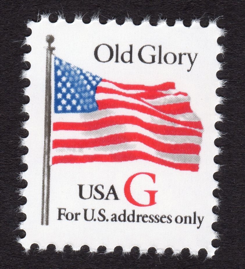 Scott #2882 Old Glory Flag w/Red G Single Stamp - MNH