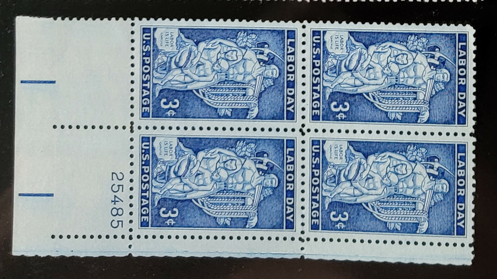 Scott #1082 Labor Day Plate Block of 4 Stamps - MNH P#25485