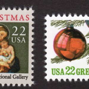 Scott #2367-2368 Madonna & Christmas Ornament Single Stamps - MNH