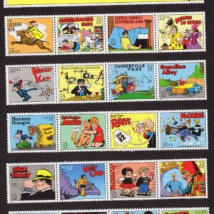 Scott #3000 Comic Strip Classics Sheet of 20 Stamps - MNH in strips