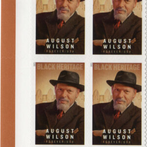 Scott #5555 August Wilson (Black Heritage) Plate Block of 4 Forever Stamps - MNH