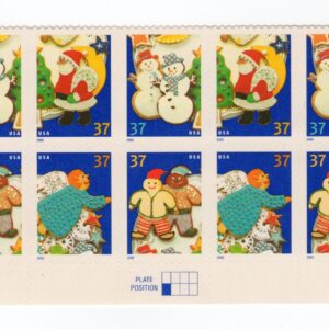 Scott #3952a (3949-52) Gingerbread Cookies Plate Block of 10 Stamps - MNH Bottom