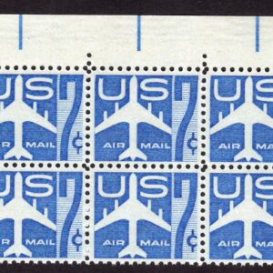Scott #c51 Silhoulette of Jet Plate Block of 10 Stamps - MNH P#26047