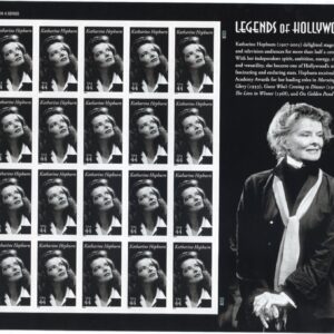 Scott #4461 Katherine Hepburn (Legends of Hollywood) Sheet of 20 Stamps - MNH