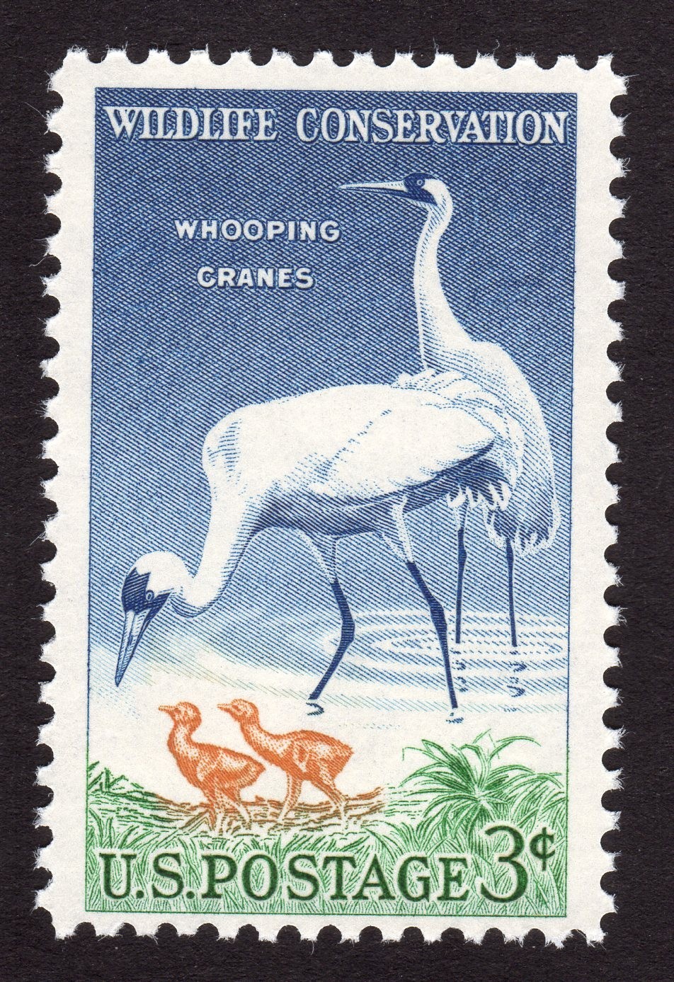 Scott #1098 Whooping Cranes Wildlife Single Stamp - MNH