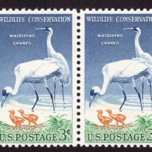 Scott #1098 Whooping Cranes Wildlife Pair of Stamps - MNH