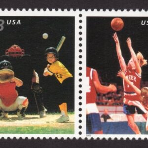 Scott #3402a (3399) Youth Sports Strip of 4 Stamps - MNH Soccer 1st