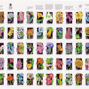 Scott #2696a (2642-2696) WildFlowers (Virginia Bluebells) Sheet Of 50 Stamps