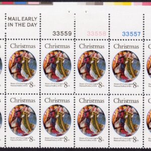Scott #1471 St. Lucy Violin Dancing Plate Block of 20 Stamps - MNH UR