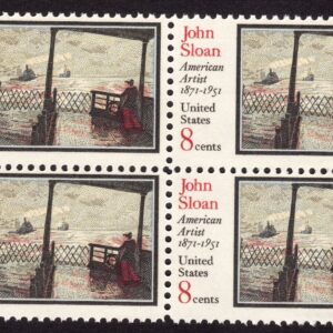 Scott #1433 John Sloan Block of 4 Stamps - MNH