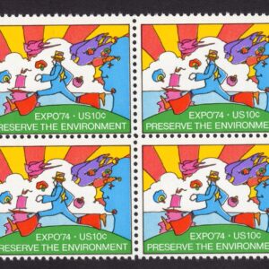 Scott #1527 Expo 74 Preserve the Environment Block of 4 Stamps - MNH