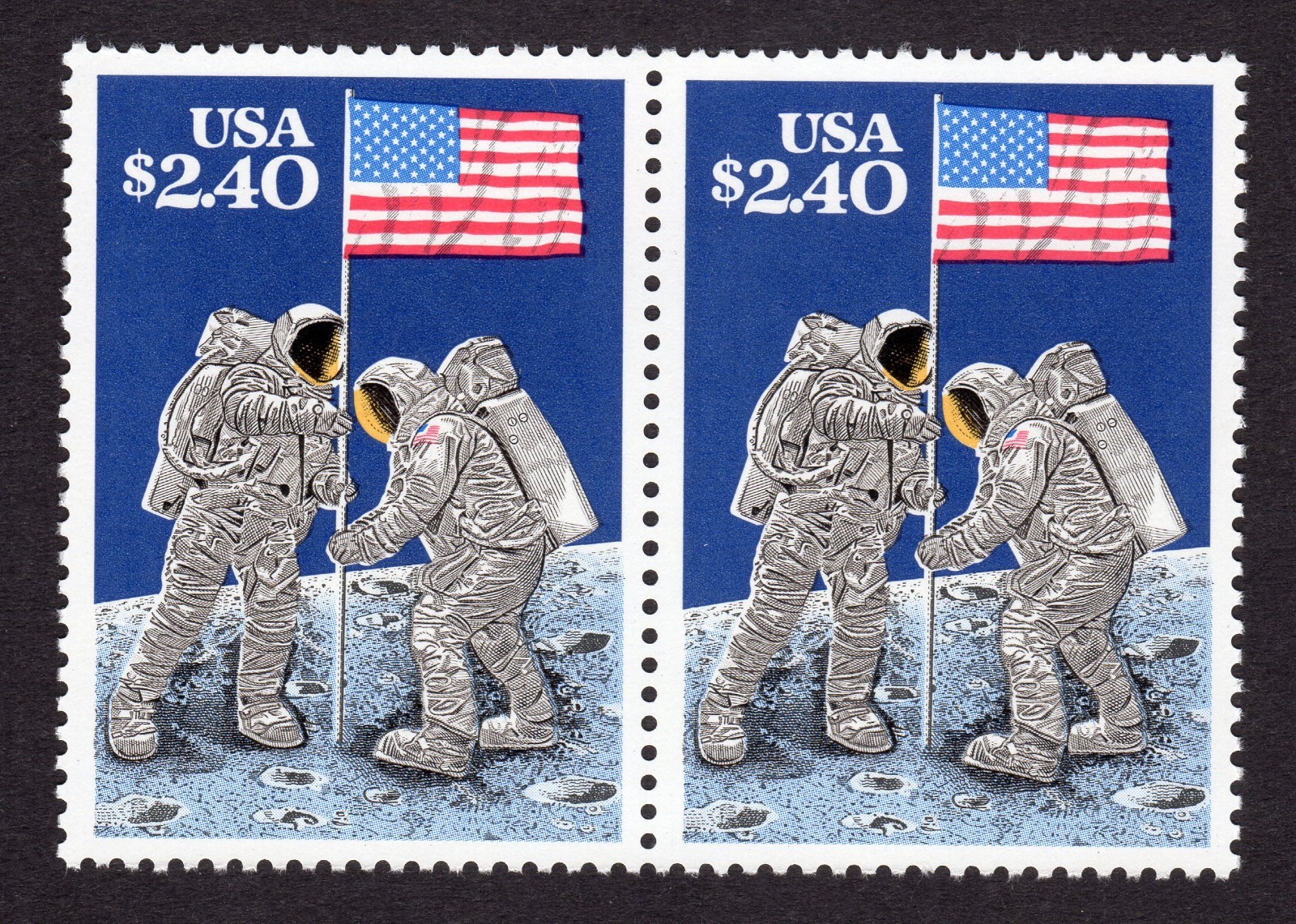 Scott #2419 Moon Landing Pair of Stamps - MNH