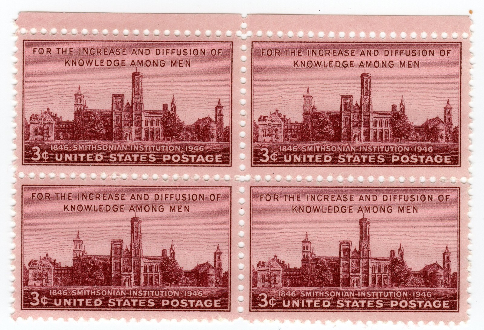 Scott #943 Smithsonian Institution Block of 4 Stamps - MNH