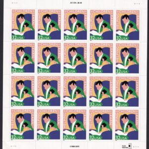 Scott #3125 Helping Children Learn (Reading is Fundamental) Sheet of 20 Stamps