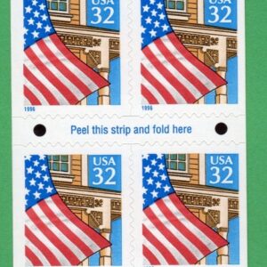 Scott #2920De Flag over Porch Booklet Pane of 10 Stamps - MNH P#V12111
