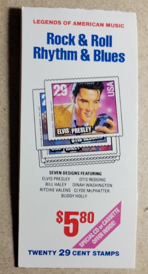 Scott #BK204 (2737a) Rock and Roll (Elvis Presley) Booklet of 20 Stamps - MNH