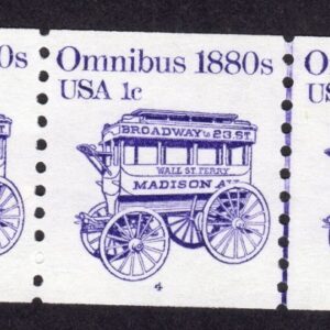 Scott #1897 Omnibus Coil & Line (PNC5) of 5 Stamps - MNH P#4