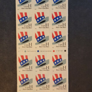 Scott #3269a Hat H Stamp Pane of 18 Stamps - MNH