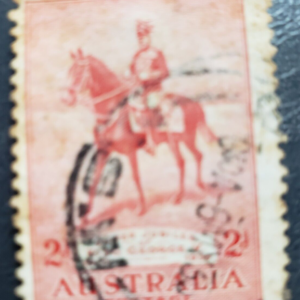 Stamp Australia 1935 George V on His Charger Anzac sc150 A20 2p