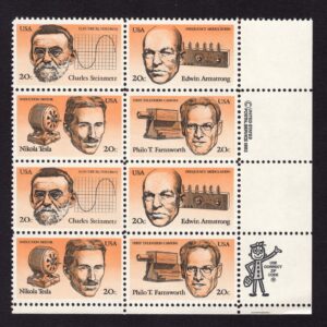 Scott #2058a (2055-58) American Inventors Zip Block of 8 Stamps - MNH
