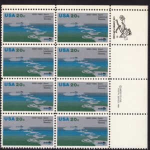 Scott #2091 St. Lawrence Seaway Zip Block of 8 Stamps - MNH