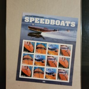 Scott #4163a Mahogany Speedboats Sheet of 12 Stamps - Sealed Brown