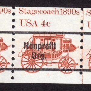 Scott #1898Ab Stagecoach Transportation Plate # (PNC5) Coil of 5 Stamps MNH P#3
