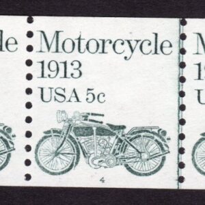 Scott #1899 Motorcycle Plate Number Coil (PNC5) of 5 Stamps - MNH P#4