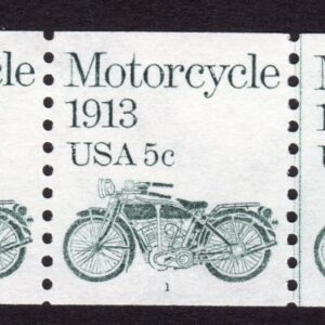 Scott #1899 Motorcycle Plate Number Coil (PNC5) of 5 Stamps - MNH P#1