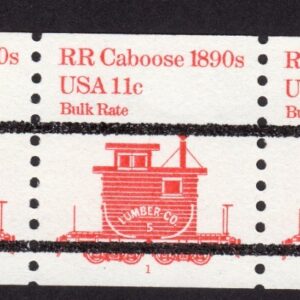 Scott #1905a RR Caboose 1890s Plate Number Coil (PNC5) of 5 Stamps - MNH P#1