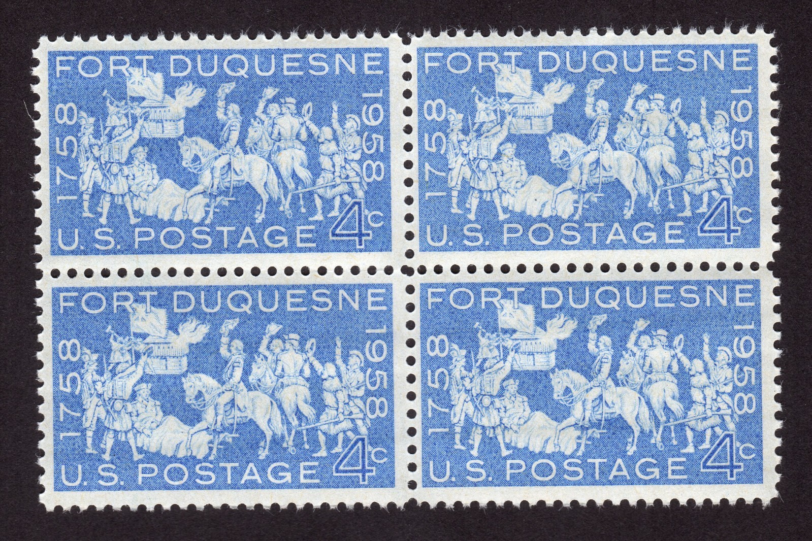 Scott #1123 Fort Duquesne Block of 4 Stamps - MNH