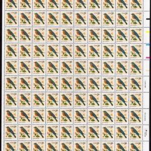 Scott #3033 Eastern Bluebird Sheet of 100 Stamps - MNH Right #1