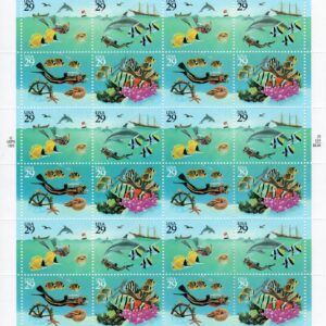Scott #2866a (2863-2866) Wonders Of The Sea Sheet of 24 Stamps - MNH