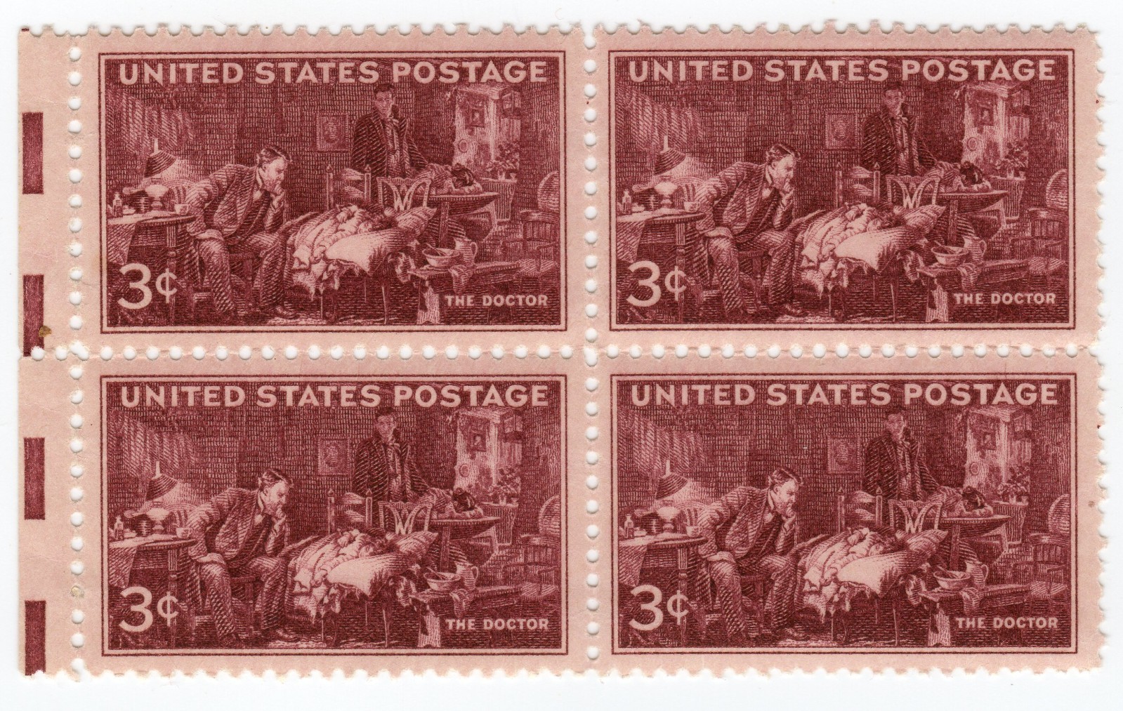 Scott #949 The Doctor Plate Block of 4Stamps - MNH w/EE selvage