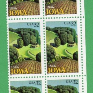 Scott #3088 Iowa (Des Moines) Plate Block of 10 Stamps - MNH Right