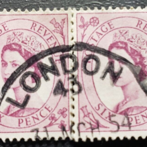 Stamp Europe Great Britain 1952-54 Queen Elizabeth 6p A129 sc#300