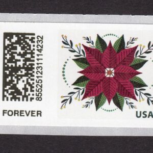 Scott #CVP114 Christmas Poinsetta Forever Vending Kiosk Single Stamp - MNH