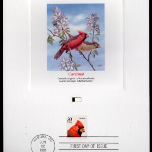 Scott #2480 Cardinal Fleetwood Postal Card 06/22/91 FDC