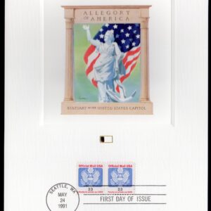 Scott #O148 Eagle Fleetwood Postal Card 05/24/91 FDC