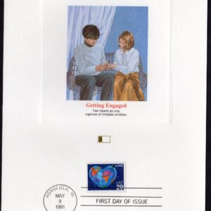 Scott #2535 Love Heart Globe Fleetwood Postal Card 05/09/91 FDC