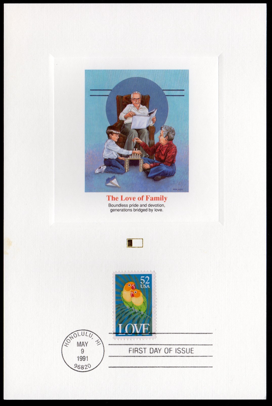 Scott #2537 Love Parrots Fleetwood Postal Card 05/09/91 FDC