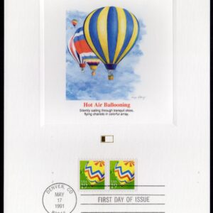 Scott #2530 Hot Air Balloon Fleetwood Postal Card 05/17/91 FDC