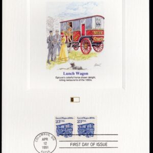 Scott #2464 Lunch Wagon Fleetwood Postal Card 04/12/91 FDC