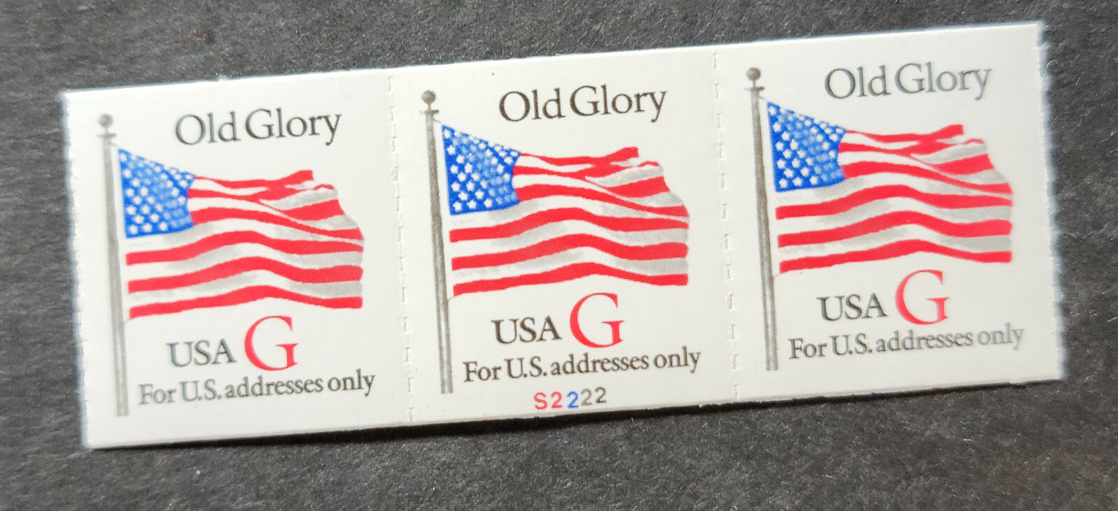 Scott #2892 Old Glory Plate # Coil (PNC3) of 3 Stamps - MNH P#S2222