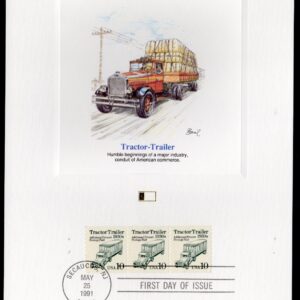 Scott #2467 Tractor Trailer Fleetwood Postal Card 05/25/91 FDC