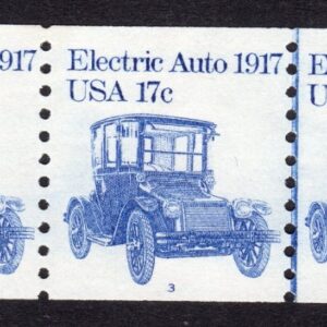 Scott #1906 Electric Auto (Car) eV 1917 PNC5 Stamp of 5 Coil - MNH P#3