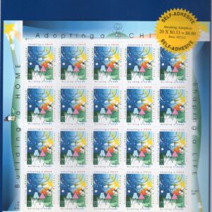 Scott #3398 33¢ ADOPTING A CHILD Full Sheet of 20 Stamps - Sealed