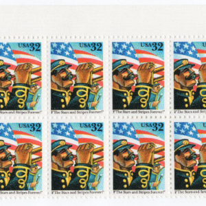 Scott #3153 The Stars And Stripes Plate Block of 20 Flag Stamps - MNH Top